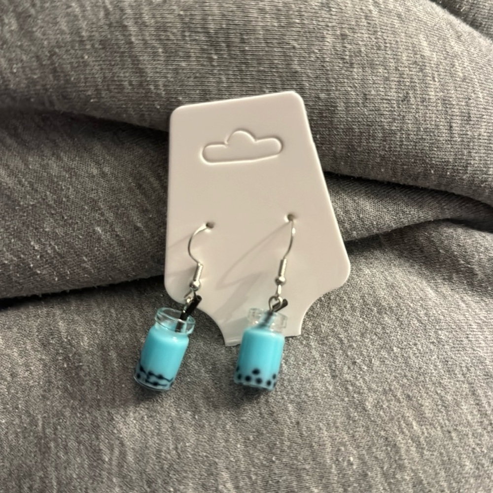 BOBA TEA cute earrings kawaii food animal - bundle for discount​